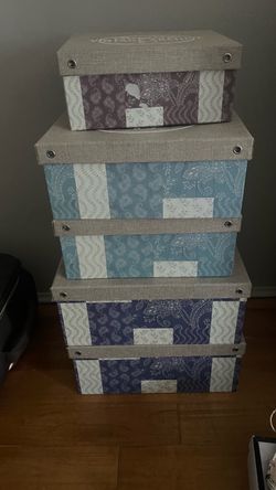 Set of Decorative Storage Boxes
