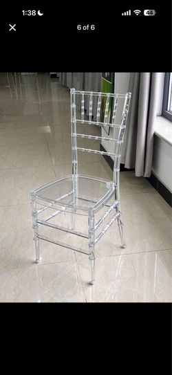 Clear chairs for r,e,n,t