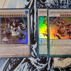 Yugioh! Superheavy Samurai Commander Shanawo/ Brave Masurawo 1st Edition Mint