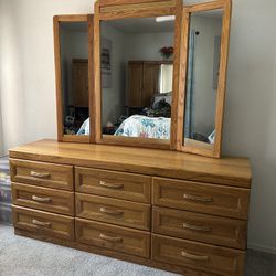Beautiful Real Wood King Bedroom Set (Price Reduced) 