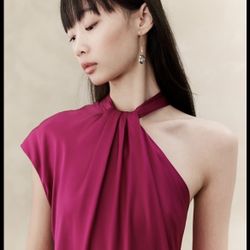 Banana Republic Midi Halter Dress