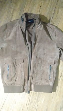 Express suede leather jacket medium