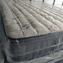 caliking bamboo orthopedic and pillow top brand new mattress and box spring
