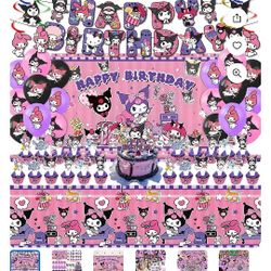 Sanrio Kuromi Birthday Party Decorations 