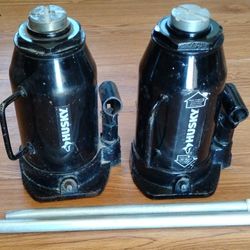 (2) Husky 20-Ton Bottle Jacks 