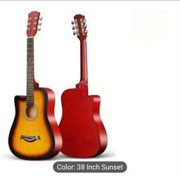 Musical Instrument Guitar 38-inch Folk Wooden Guitar