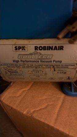 Robinair 15400 4 cfm vacuum pump