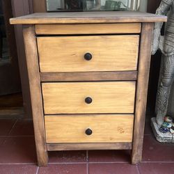 Small wood dresser - wood night stand