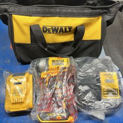 Dewalt 20v  1/4 Impact Driver Battery  Bag Charger New Power Tools 