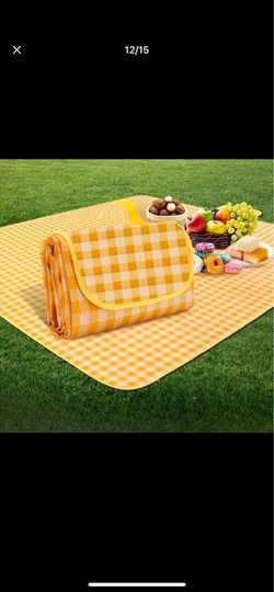 Picnic Blanket, Picnic Mat, Thickened Portable Folding Lawn Picnic Cloth And Outdoor Mat, Suitable For Camping And Spring Outings, Durable Non-Woven P
