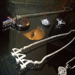 11 Piece Fashion Jewelry Unisex Set - All Brand New 1 Low Price - Holiday Sale! Iced Out Bling #Drip Accessories  - Necklace/Pendant/Bracelet/RingGift