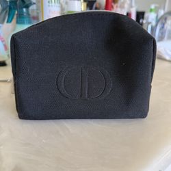 Dior women’s black makeup pouch