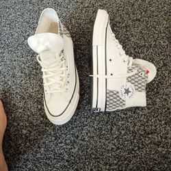 Black And Cream Converse 7.5 Men 9.5 Women