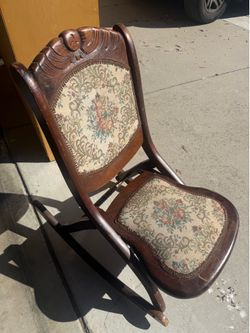 Wooden rocking chair