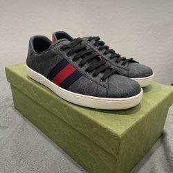 Gucci Ace GG Supreme “black & Gray”