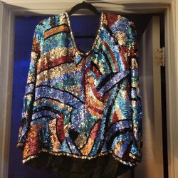 Vintage sequen blouse
