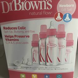 Dr Brown  Pink Baby Bottles 