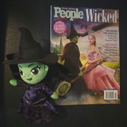 andUniversal Wicked 10-Inch Elphaba Plush Doll  & PEOPLE Special Edition - Wicked