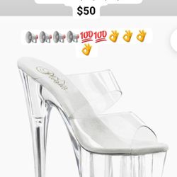 Stilettos Platform Tacones  By Pleaser Sexy Than Ever Heels🔥    Size: 5-10  Heel: 7"