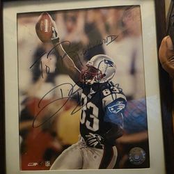 Autographed Deion Branch Picture 