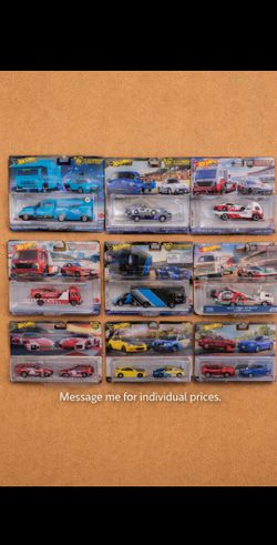 🔥🔥 Hot Wheels Team Transport & Premium 2-Pack Lot – LBWK Skyline, Supra, Ford GT + More