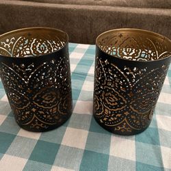 Lightly used candle holders