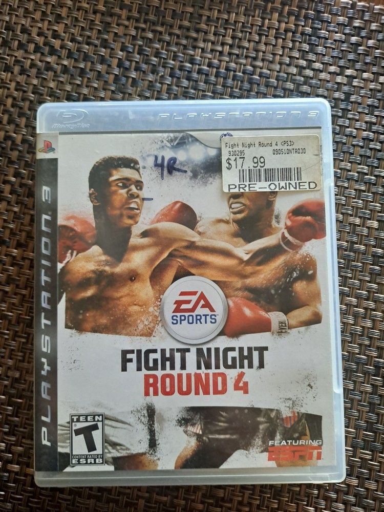 Fight Night Round 4 Game For Playstation 3 Complete W Manual 
