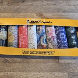 8 Pack Bic Lighters Special Edition Bohemian Collection
