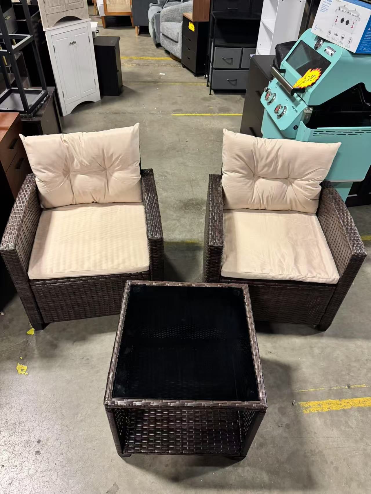 3 Pieces Patio Furniture Set