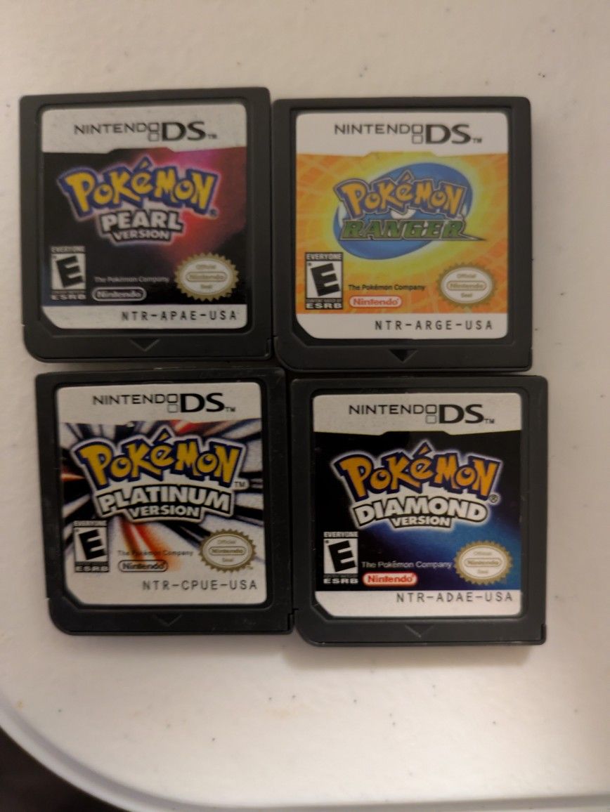 Lot Of 4 Nintendo DS Reproduction Games