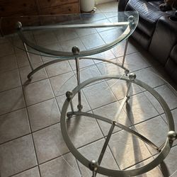 Coffee Table Glass 3 Piece Set
