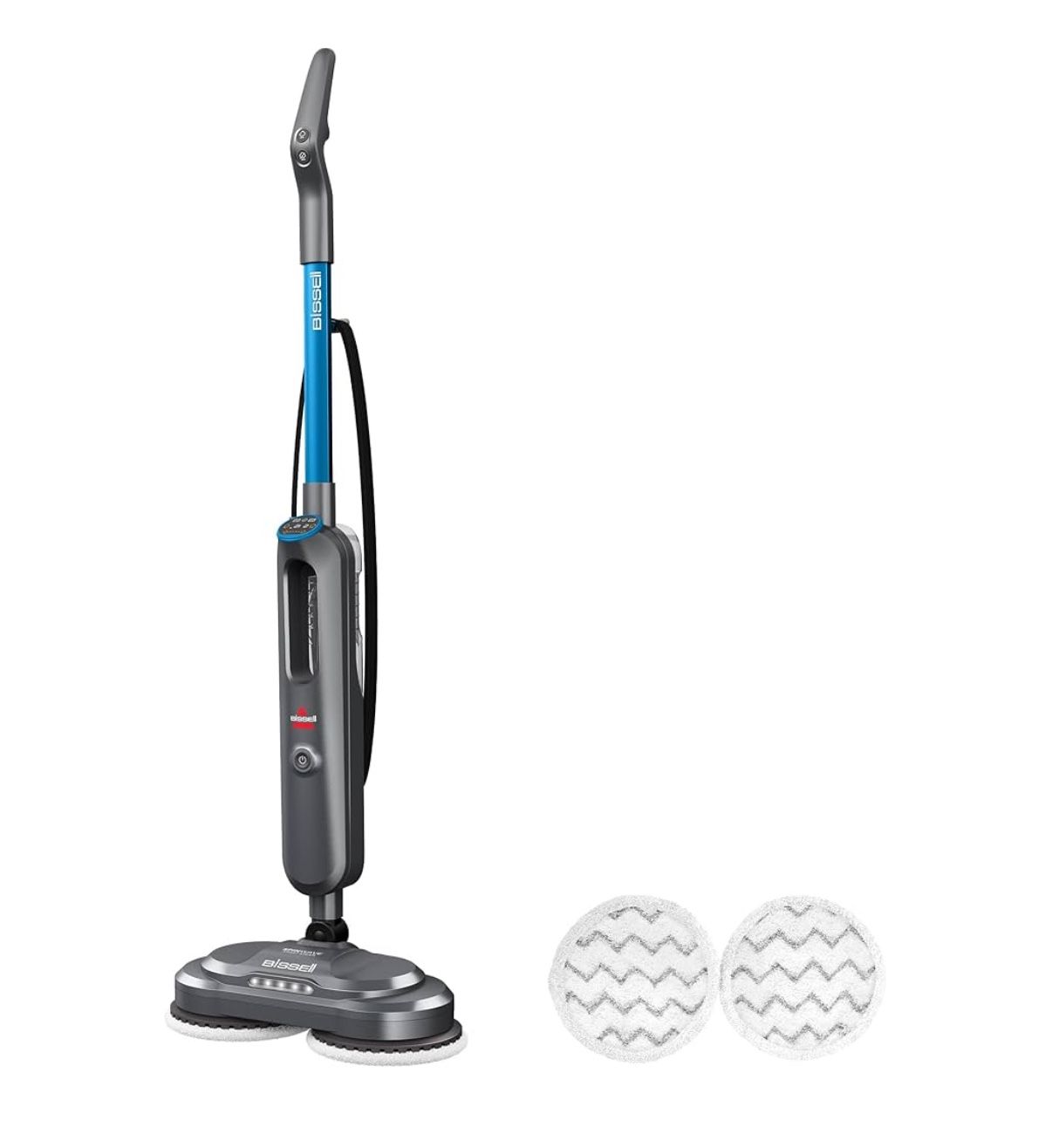 BISSELL SpinWave SmartSteam Scrubbing Steam Mop with Rotating Mop Pads