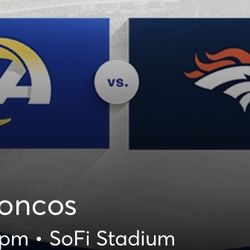 Rams Vs Broncos Sunday December 25  Sec 309 2 Tickets
