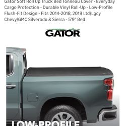 NEW - Gator Soft Roll Up (Low Profile) 2014-2019 Silverado/GMC 5.9 Ft