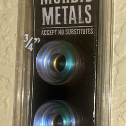 MORBID METALS  3/4” iridescent Tunnels (Glass) *NEW* 