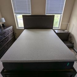 Gavin Queen Storage Bed - Brownstone 