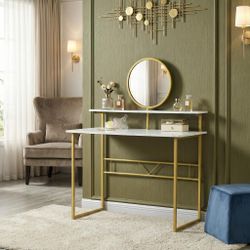 Homy Casa THOMPSON Vanity Table for Bedroom, Living Room, or Workspace