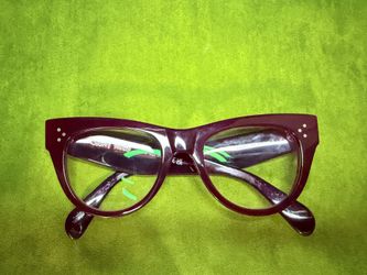 Celine reading glasses frame, burgundy, like new