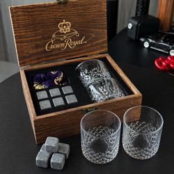 Luxury Crown Royal Whiskey Set – Perfect Gift 🎁