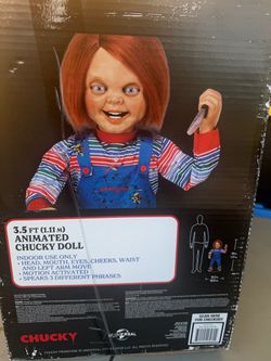 3.5 Ft ANIMATED CHUCKY DOLL Halloween Animatronic