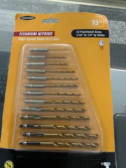 Warrior Titanium Nitride High Speed Steel Drill Bits.