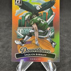 2025 Panini Donruss DOWNTOWN SAQUON BARKLEY #7 SSP Case Hit Eagles