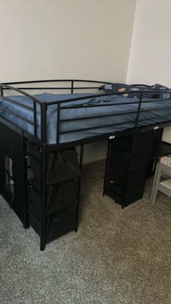 Metal bed frame no mattress
