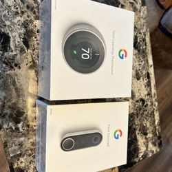New Next Thermostat And Doorbell