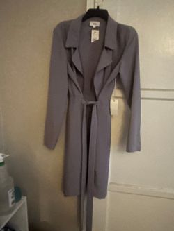 Mauve Long Belted Duster Cardigan with Tags