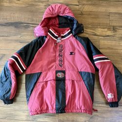 Vintage Pro Line Starter San Francisco 49ers Puffer Jacket Youth L (Adult S)