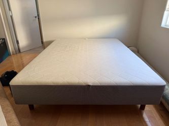 Duxiana Dux 1001 queen mattress base missing pillow top, Foam top mattress