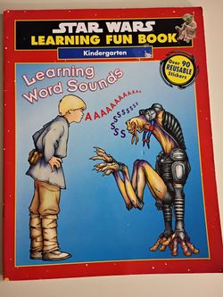 Vintage Star Wars Learning Fun Book for Kindergarten