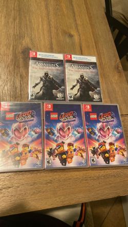 Nintendo switch games assassins creed the ezio collection + the Lego movie video game BRAND NEW