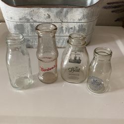 Collectible Glass Milk Jars